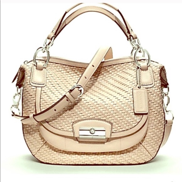 Coach Handbags - Coach Kristin woven satchel